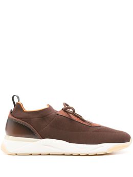 Santoni: Коричневые кроссовки 