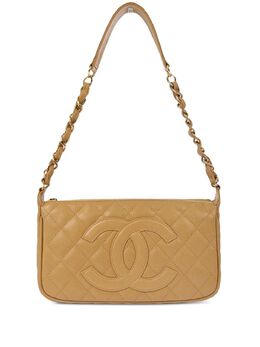 CHANEL Pre-Owned: Бежевая сумка 