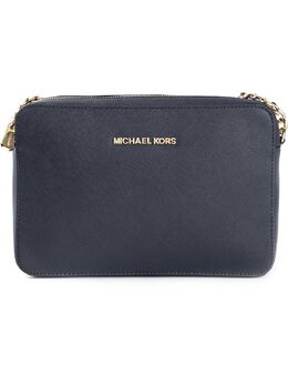 Michael Michael Kors: Синяя сумка через плечо 