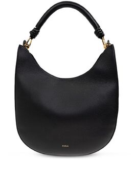 Furla: Чёрная сумка-шоппер 