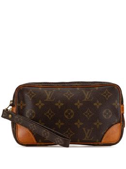 Louis Vuitton Pre-Owned: Коричневый клатч 