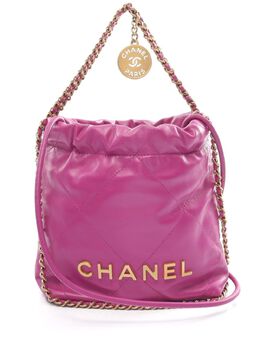 CHANEL Pre-Owned: Фиолетовая сумка 