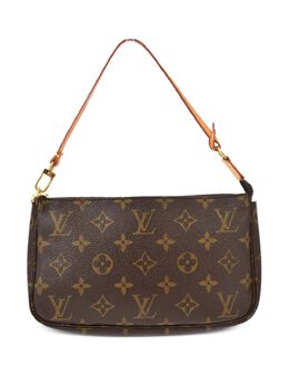 Louis Vuitton Pre-Owned: Коричневый клатч 