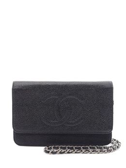 CHANEL Pre-Owned: Чёрный кошелёк 