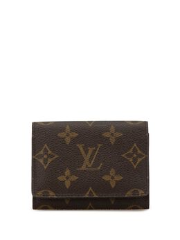 Louis Vuitton Pre-Owned: Коричневый картхолдер 