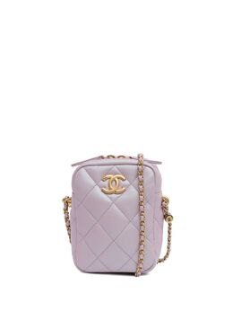 CHANEL Pre-Owned: Розовая сумка через плечо 