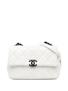 CHANEL Pre-Owned: Белая сумка через плечо 