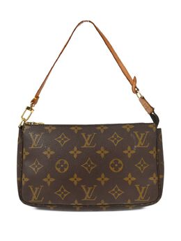 Louis Vuitton Pre-Owned: Коричневый клатч 