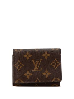 Louis Vuitton Pre-Owned: Коричневый картхолдер 