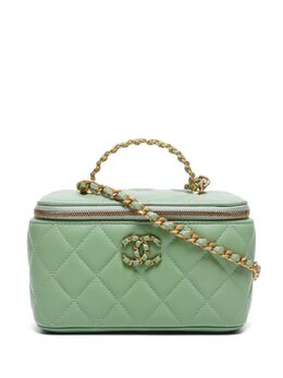 CHANEL Pre-Owned: Зелёная сумка 