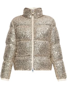 Moncler: Куртка с блёстками 