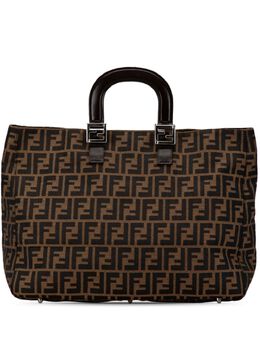 Fendi Pre-Owned: Коричневая сумка-шоппер 