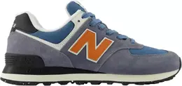 New Balance: Серые кроссовки  574