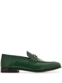 Ferragamo: Тёмные лоферы  Gancini