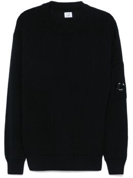 C.P. Company: Чёрный свитер  Lens
