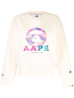 AAPE BY *A BATHING APE®: Свитшот с принтом 