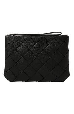 Bottega Veneta: Чёрный клатч 