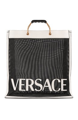 Versace: Чёрная сумка 