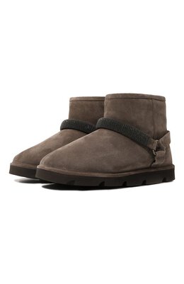 Brunello Cucinelli: Коричневые ботинки 