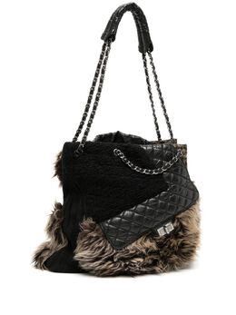CHANEL Pre-Owned: Чёрная сумка-шоппер 