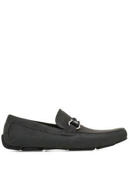 Ferragamo: Тёмные туфли  Gancini