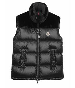 MONCLER: Чёрный жилет 