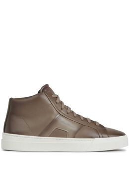 Santoni: Коричневые кроссовки 