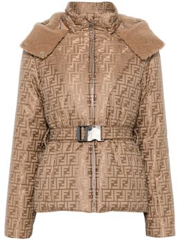 FENDI: Коричневая куртка  FF