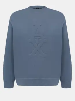 Armani Exchange: Синий свитшот 