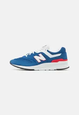 New Balance: Синие кроссовки 