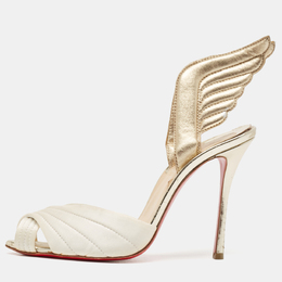 Christian Louboutin: Белые сандалии 