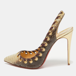 Christian Louboutin: Бежевые туфли 