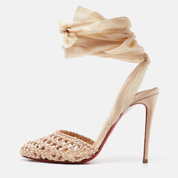 Christian Louboutin: Бежевые туфли 