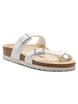 Birkenstock: Белые шлёпанцы  Mayari