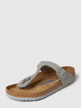 Birkenstock: Серые шлёпанцы 