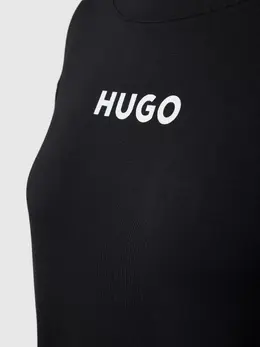 HUGO BOSS: Чёрное платье 