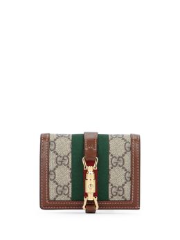 Gucci: Бежевый кошелёк  Jackie