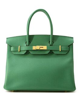 Hermès Pre-Owned: Зелёная сумка 