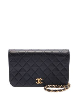 CHANEL Pre-Owned: Чёрная сумка через плечо 