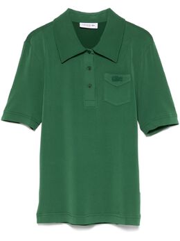 Lacoste: Зелёное поло 