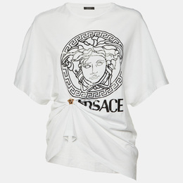 Versace: Белая футболка  Medusa