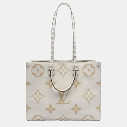 Louis Vuitton: Белая сумка-шоппер 