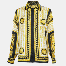 Versace: Чёрная рубашка  Baroque