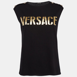 Versace: Чёрная майка 