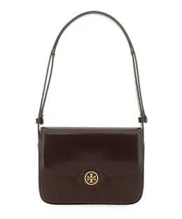 Tory Burch: Коричневая сумка  Robinson