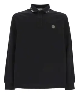 Stone Island: Голубое поло 