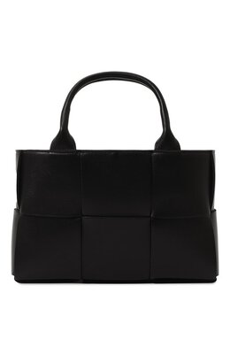 Bottega Veneta: Чёрная сумка  Arco Mini