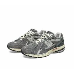 New Balance: Серые кроссовки 
