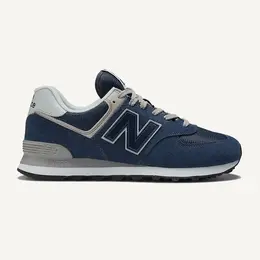 New Balance: Синие кроссовки  574