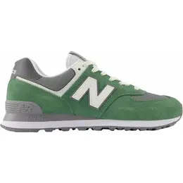 New Balance: Серые кроссовки  574